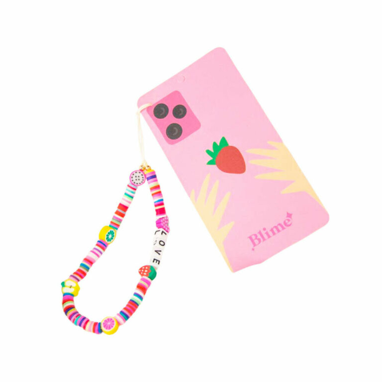 Beaded phone lanyard fruits